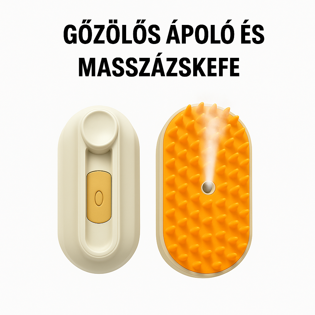 DREAMETIC™ 2 az 1-ben gőzölős ápoló és masszázskefe