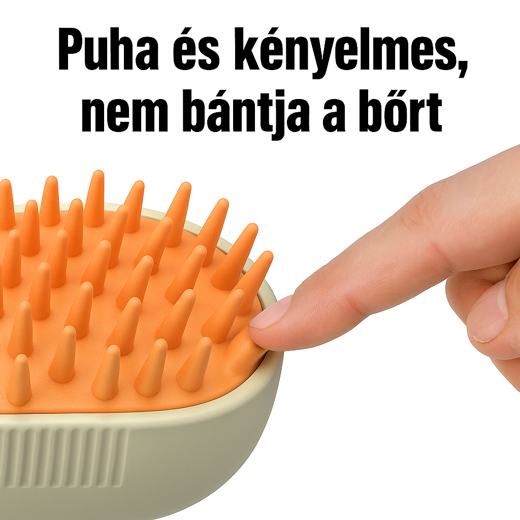 DREAMETIC™ 2 az 1-ben gőzölős ápoló és masszázskefe