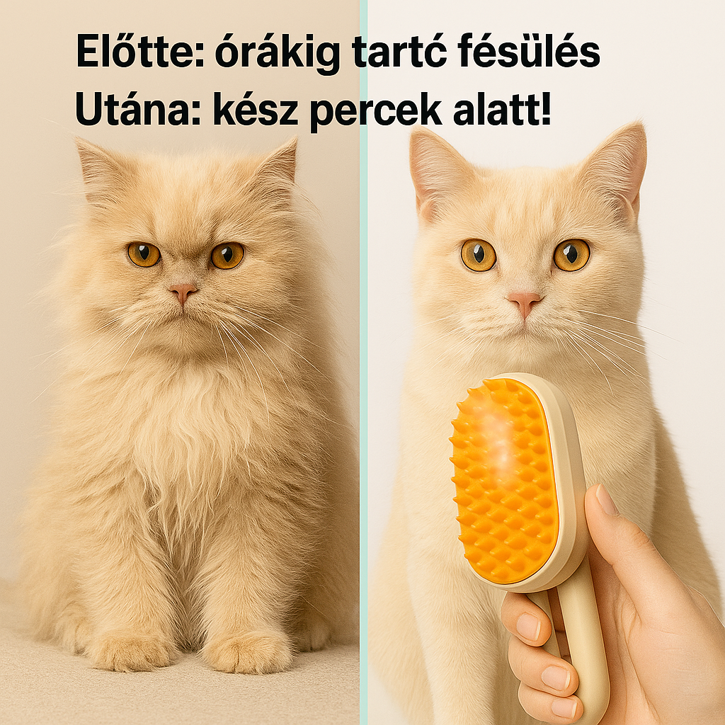 DREAMETIC™ 2 az 1-ben gőzölős ápoló és masszázskefe
