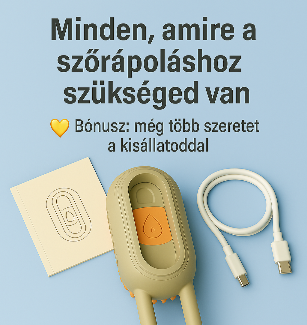 DREAMETIC™ 2 az 1-ben gőzölős ápoló és masszázskefe